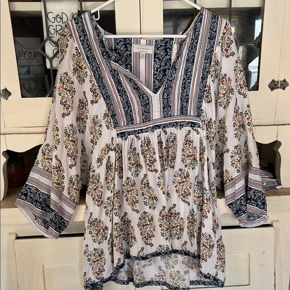 Lucky🍀Brand Floral Bohemian Blouse